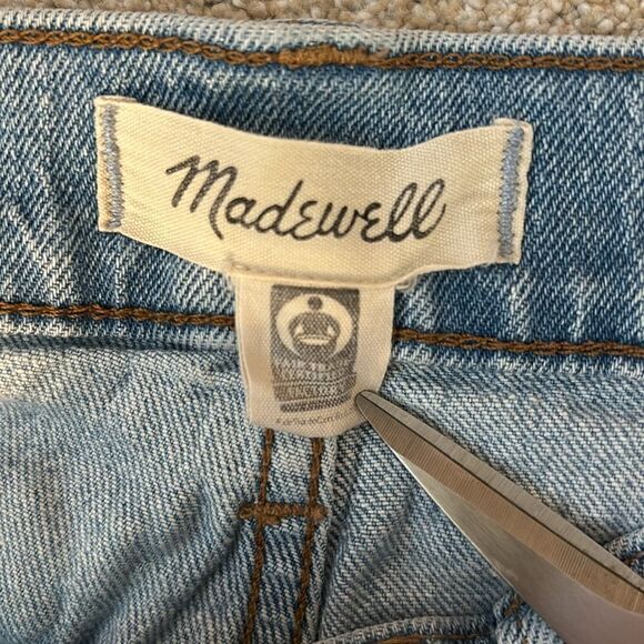 Madewell The Perfect Vintage Jean Worn Wash Distressed Raw Hem Size 29 - Picture 7 of 12
